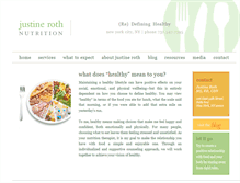 Tablet Screenshot of justinerothnutrition.com